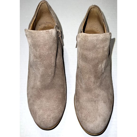 Lucky Brand Shoes - Lucky Brand Suede Barstyn Booties in Taupe Size 6